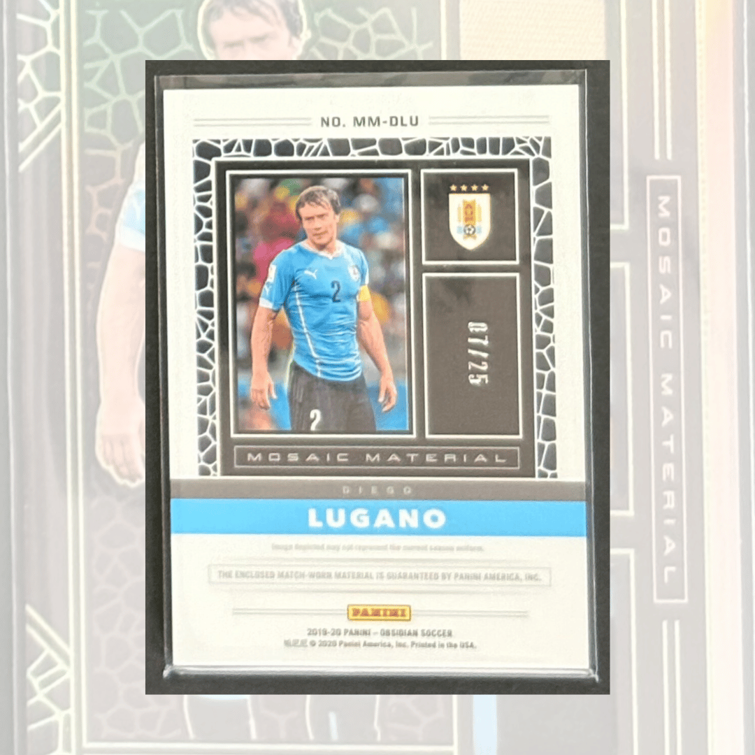 2019-20 Panini Obsidian Diego Lugano Triple Match-Worn Patch Numbered 07/25