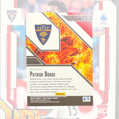 Panini Score Serie A 2023-24 Hot Rookies #10 Patrick Dorgu - Lecce RC Card