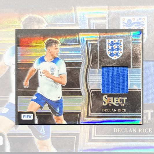 Declan Rice Patch Silver Prizm - Panini Select FIFA England Relic Card