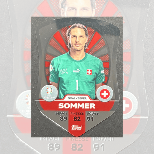 Topps Match Attax Euro 2024 Yann Sommer Chrome Shield Card