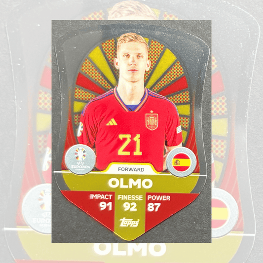 Topps Match Attax Euro 2024 Dani Olmo Chrome Shield Card