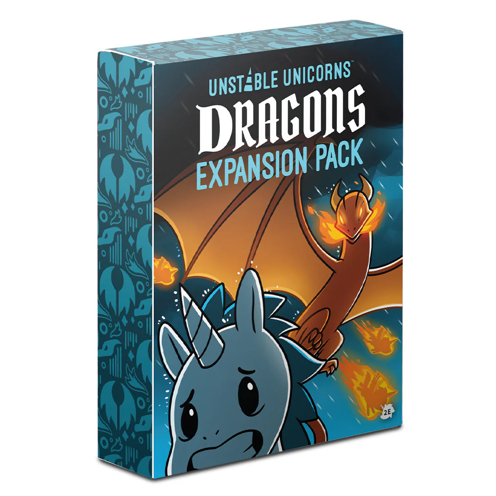 Unstable Unicorns Dragons Expansion Pack - Fire-Breathing Fun for Your Game