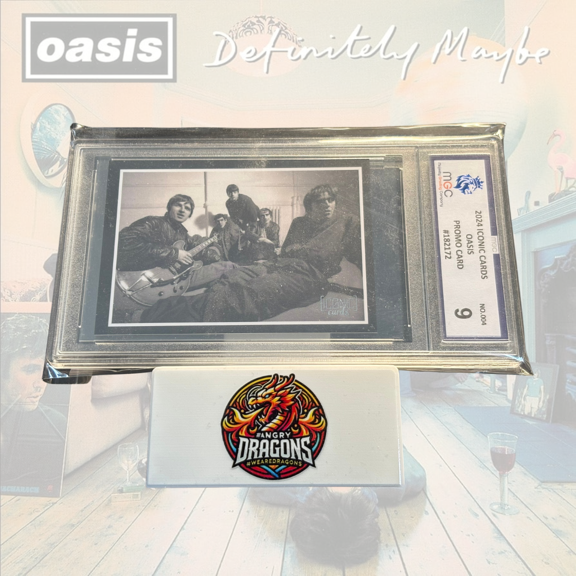 Complete Graded Oasis Iconic Card Set (All 9 Base Cards!)