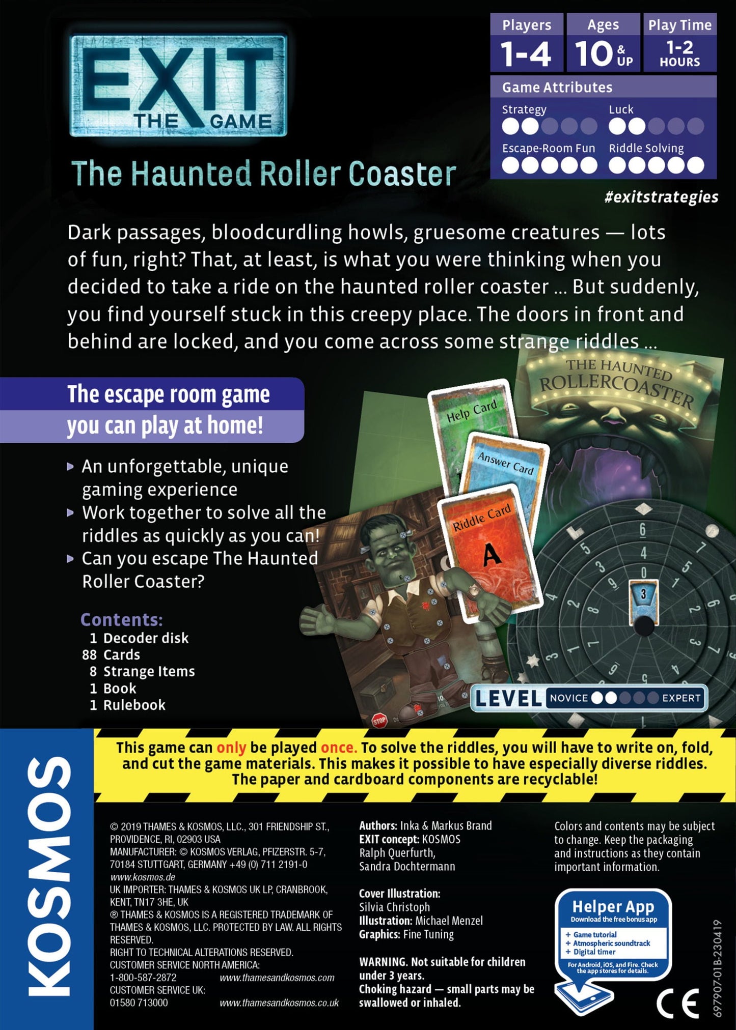 Exit: The Haunted Roller Coaster - Thrilling Escape Room Board Game