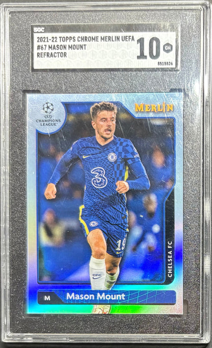 Topps Merlin Chrome UCL Mason Mount SGC Grade 10