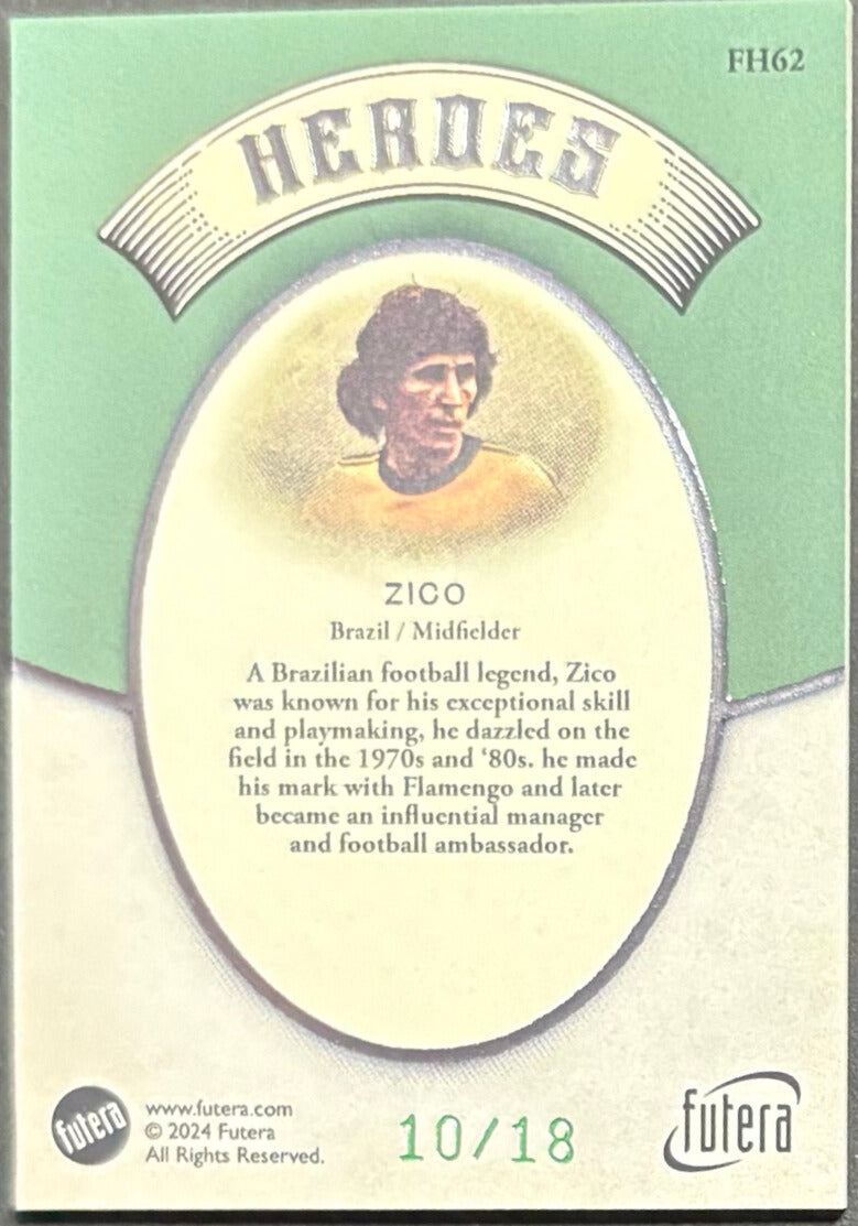 Futera Heroes Zico 10/18