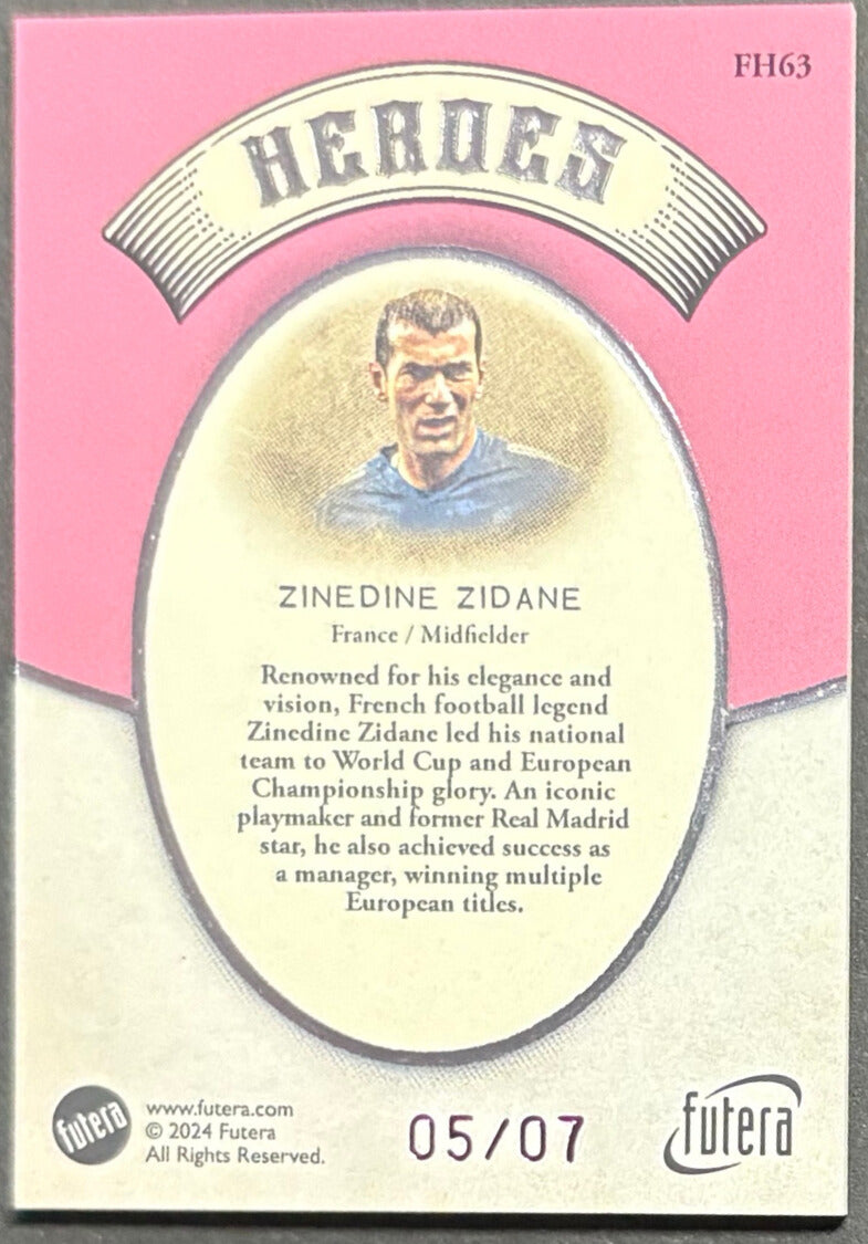 Futera Heroes Zidane 05/07