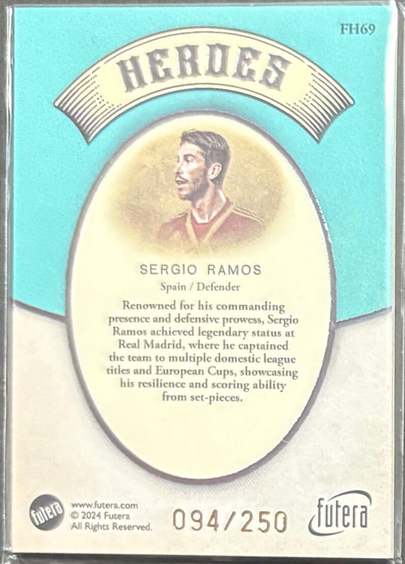 Futera Vintage 2024 Heroes Sergio Ramos 94/250