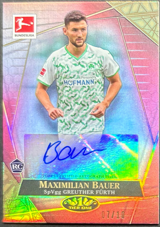 2021-22 Topps Tier One Maximillian Bauer Rookie Auto /10