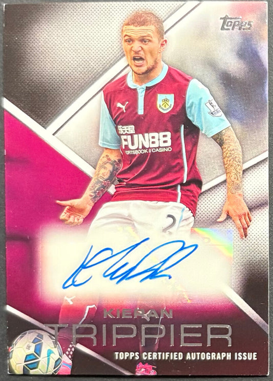 Topps Premier Gold 2014 Kieran Trippier Autograph Card