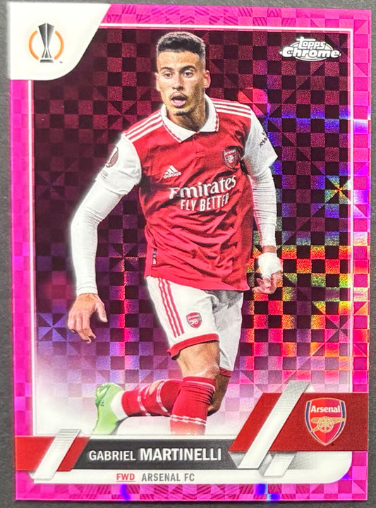 2022 Topps Chrome Sapphire UEFA /250 Gabriel Martinelli - Rare Arsenal Card