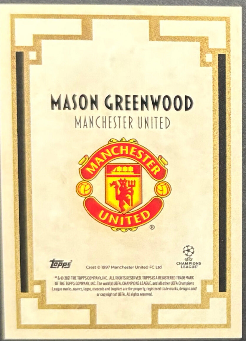 Mason Greenwood Prodigy - 2021/22 Topps Deco FC Manchester United Card